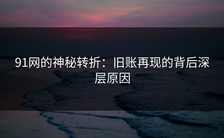 91网的神秘转折：旧账再现的背后深层原因